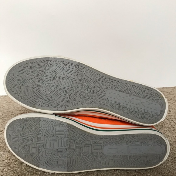 Univ of Miami SKICKS Sneakers Tennis Shoe High Top - Picture 7 of 8